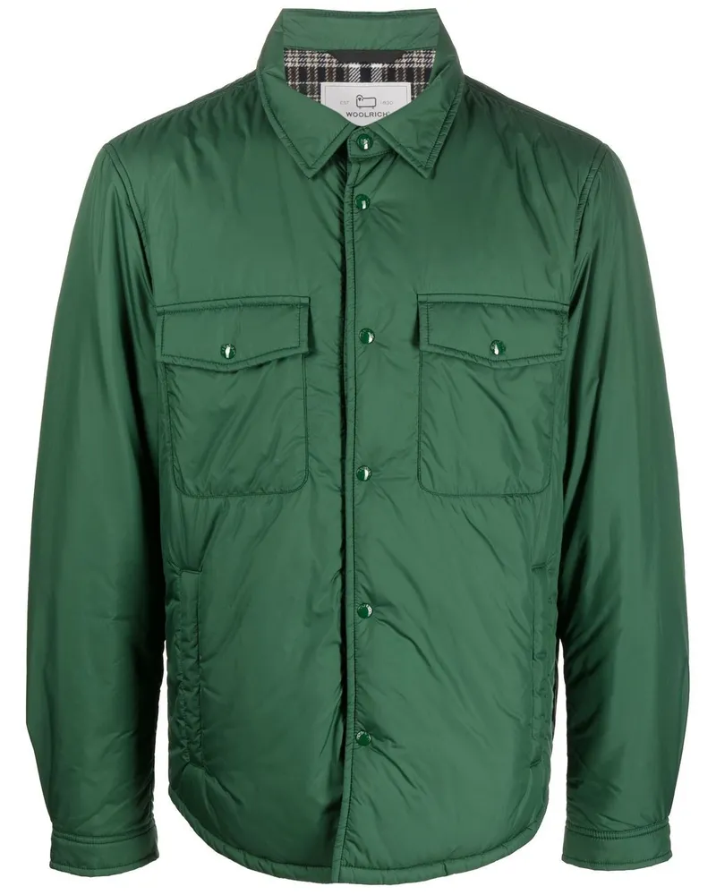 Woolrich Hemdjacke mit Knöpfen - Grün Grün