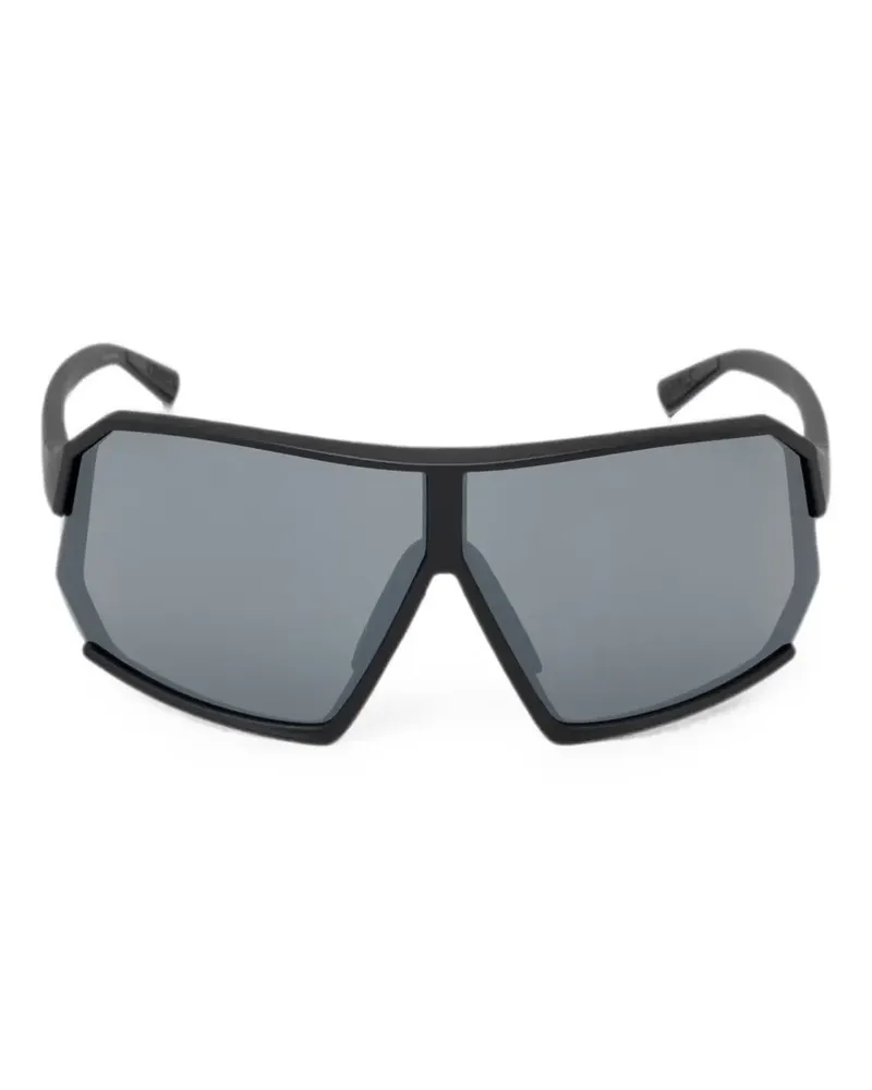 Uvex Sonnenbrille mit geometrischem Gestell - Schwarz Schwarz