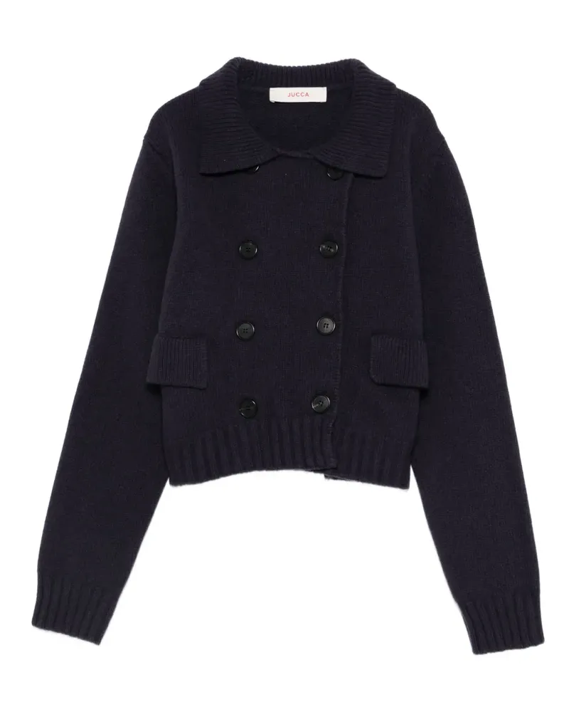 Jucca Doppelreihiger Cardigan - Blau Blau