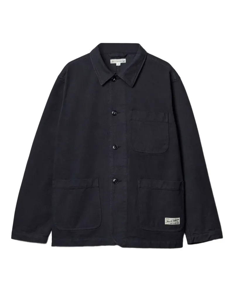 Merz b. Schwanen patch-pocket shirt jacket - Grau Grau