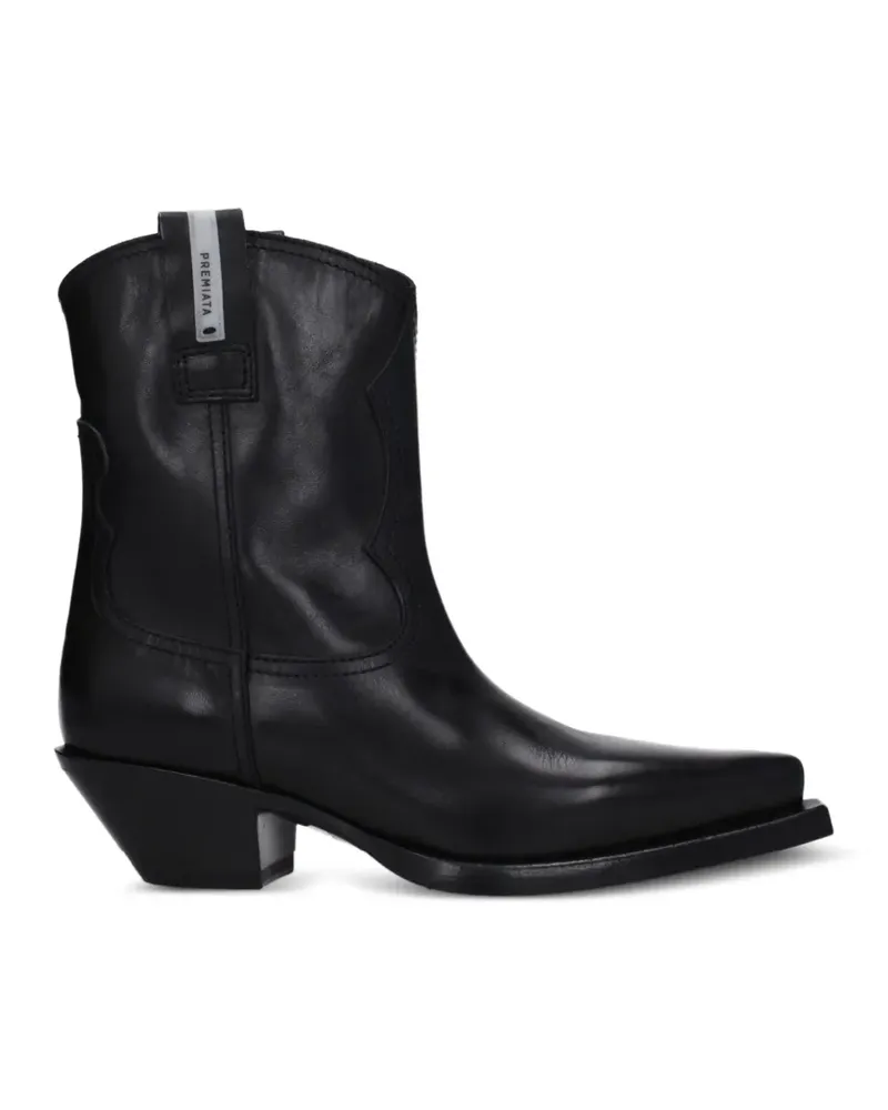 Premiata leather ankle boots - Schwarz Schwarz