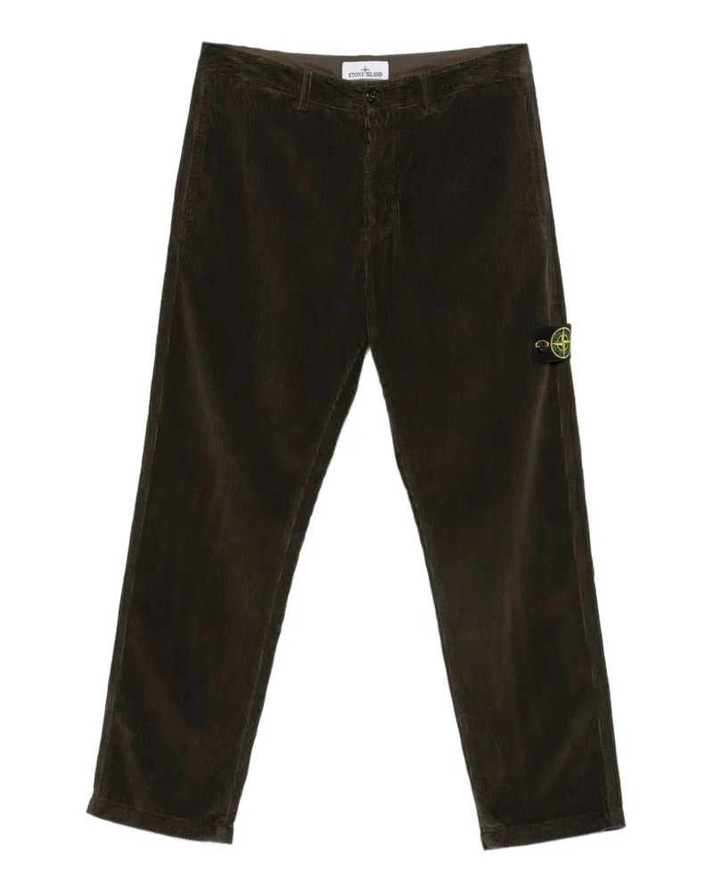 Stone Island Cordhose mit Kompass - Braun Braun