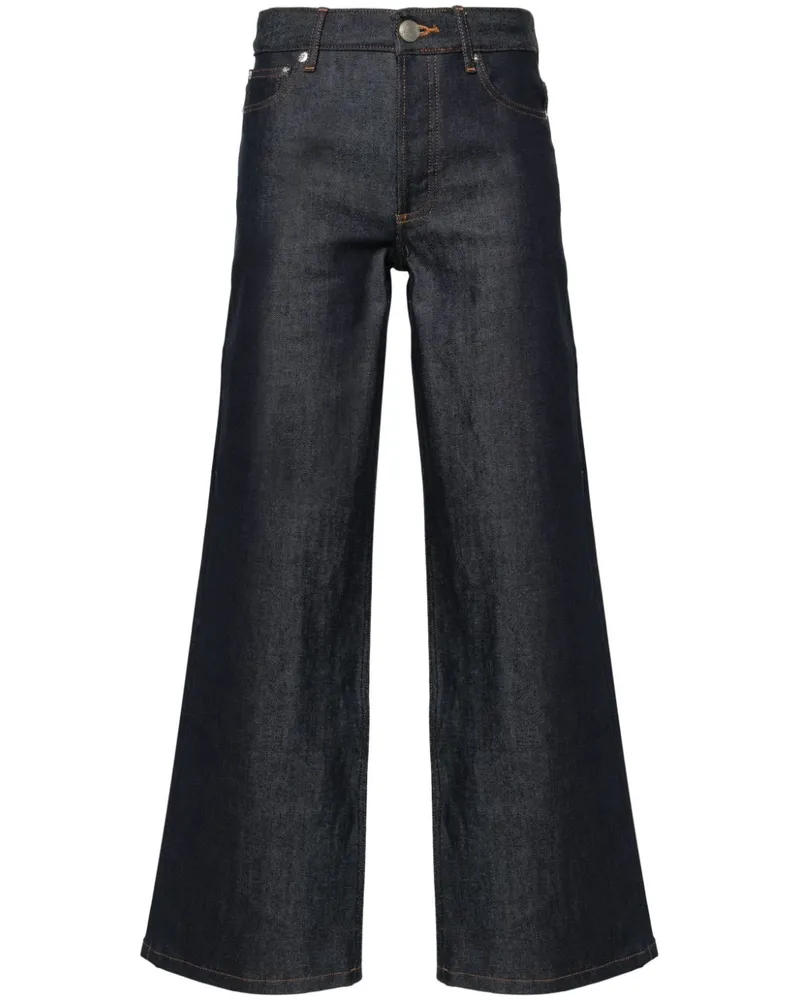 A.P.C. Gerade Elisabeth Jeans mit hohem Bund - Blau Blau