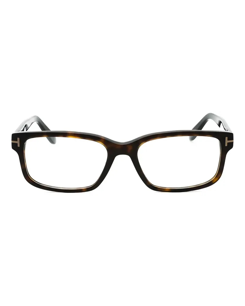 Tom Ford Eckige Brille mit Vollrand - Braun Braun
