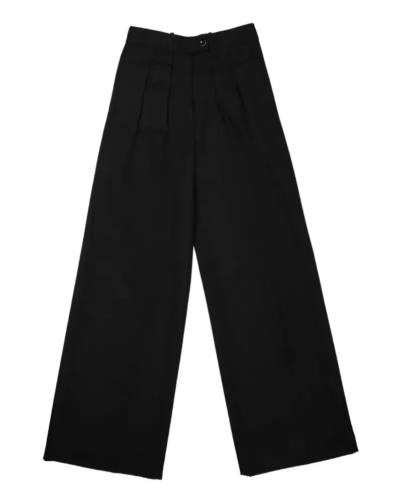 nine:inthe:morning Sandra pleated palazzo pants - Schwarz Schwarz