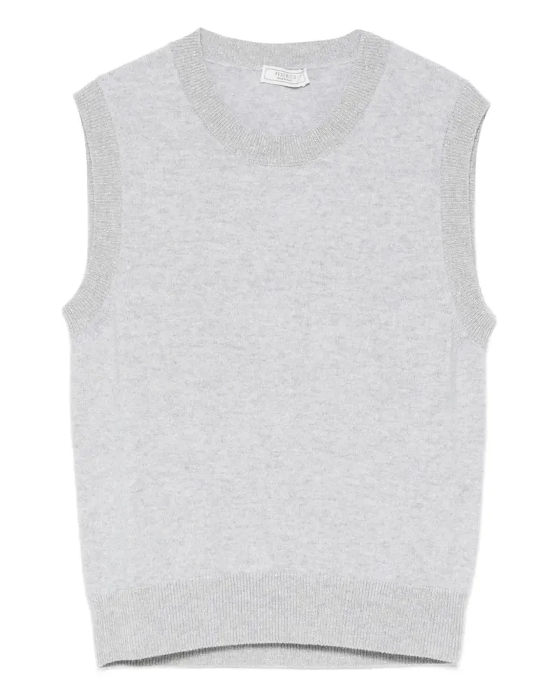 Peserico Top mit rundem Ausschnitt - Grau Grau