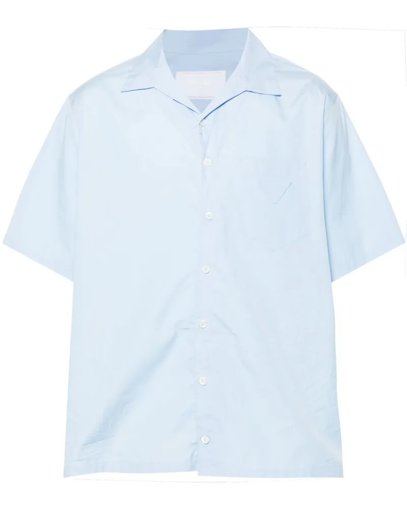 Prada Popeline-Hemd - Blau Blau