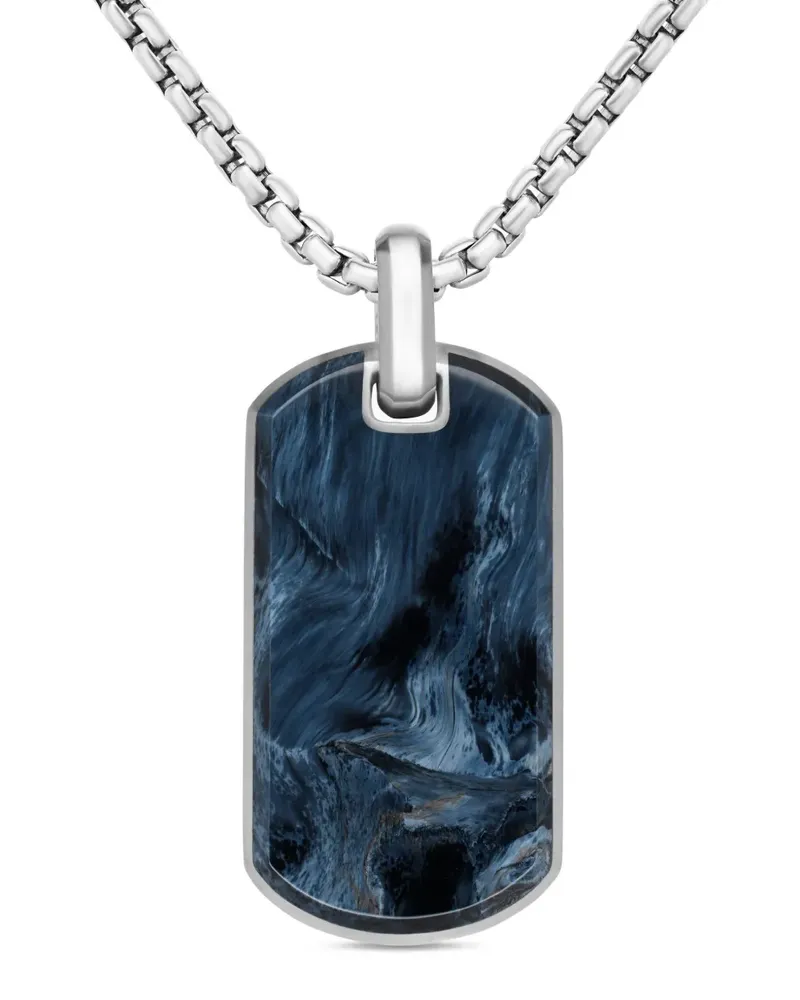 David Yurman Chevron Anhänger aus Sterlingsilber 35mm Silber