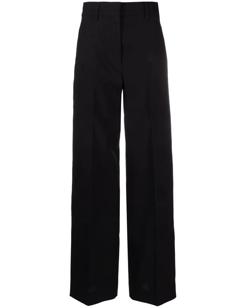 Burberry Hose mit weitem Bein - Schwarz Schwarz