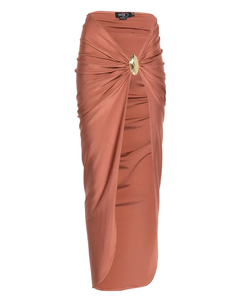 Pat Bo gold-tone draped sarong - Braun Braun