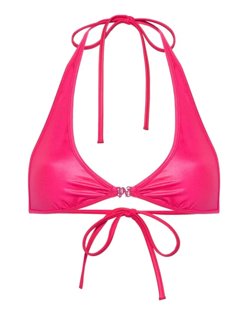 Palm Angels Bikinioberteil mit Monogramm - Rosa Rosa