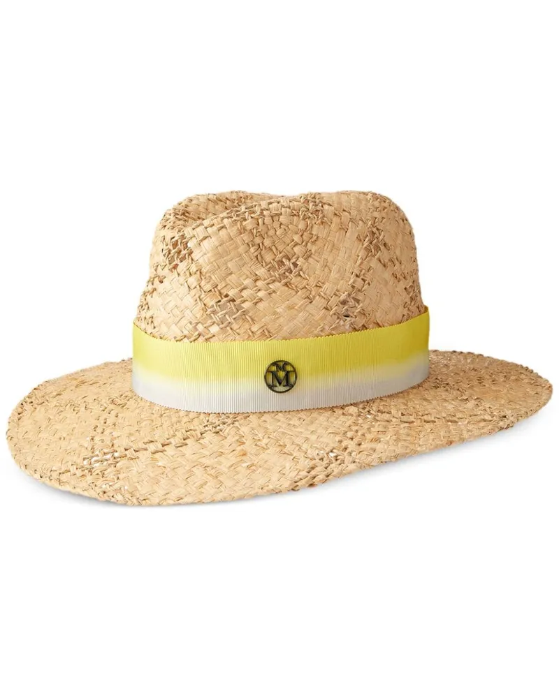 Maison Michel Henrietta Fedora aus Stroh - Nude Nude