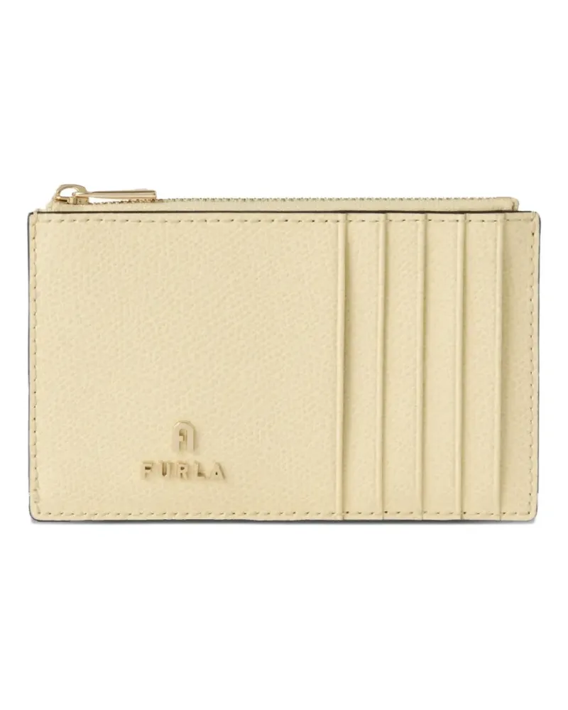 Furla M Camelia leather card case - Nude Nude