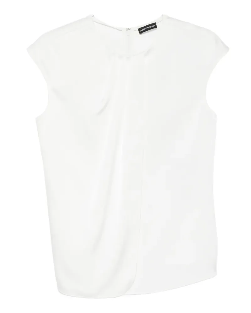 Emporio Armani Plissierte Bluse - Weiß Weiß