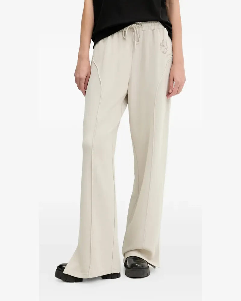 Karl Lagerfeld raised-seam track pants - Nude Nude