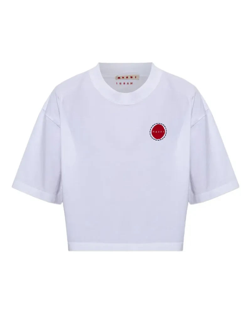 Marni T-Shirt im Oversized-Look - Weiß Weiß
