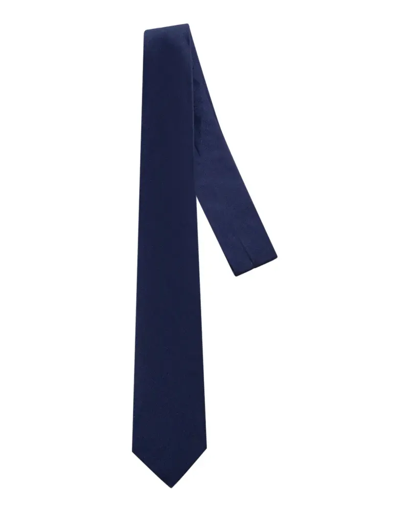 Corneliani satin tie - Blau Blau