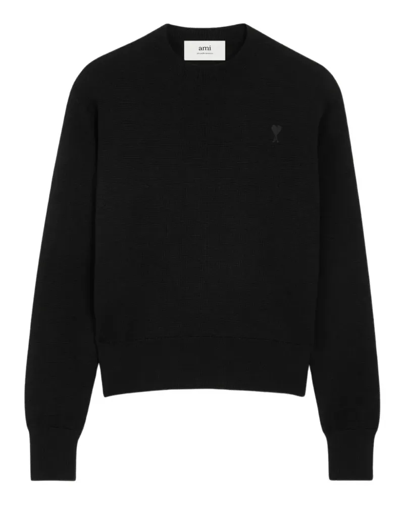 AMI Paris Pullover mit Ami de Coeur-Logo - Schwarz Schwarz