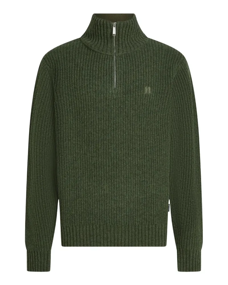 Karl Lagerfeld Rollkragenpullover mit kurzem Reißverschluss - Grün Grün