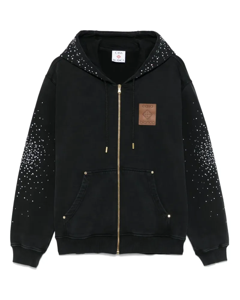 Casablanca Paris Hoodie aus Bio-Baumwolle - 01 FADED BLACK 01