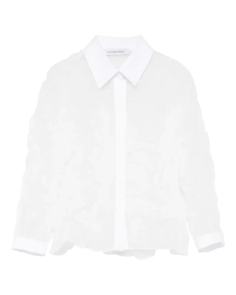Viktor & Rolf Hemd in Knitteroptik - Gelb Gelb