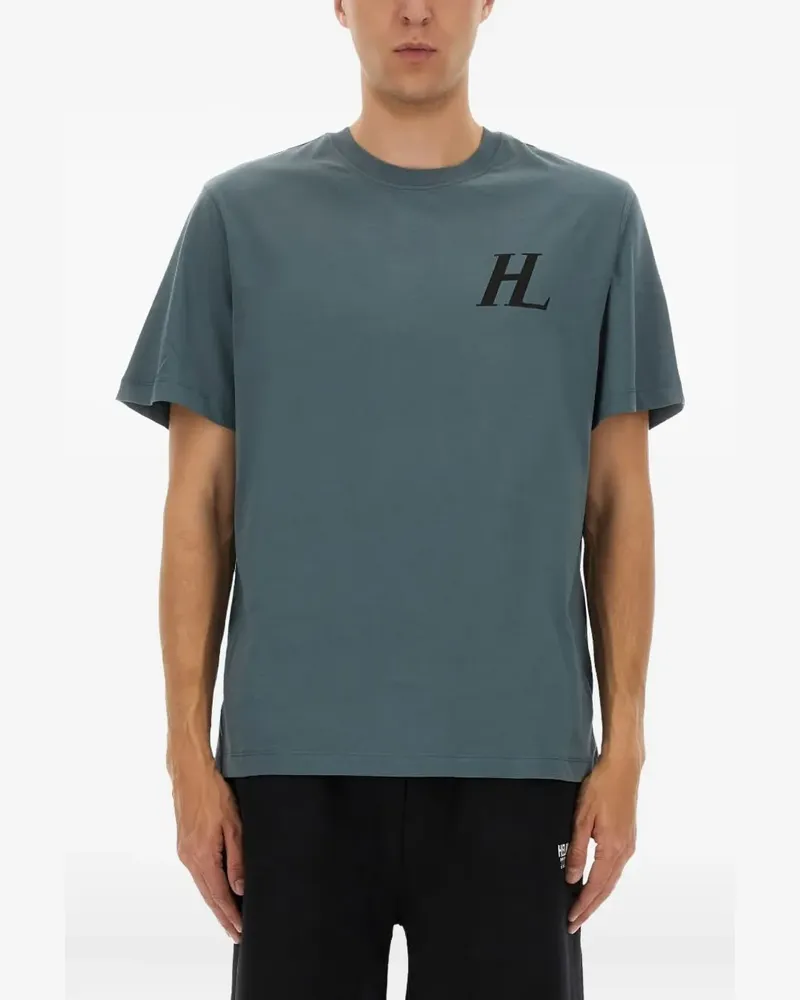 Helmut Lang T-Shirt mit Logo-Print - Blau Blau
