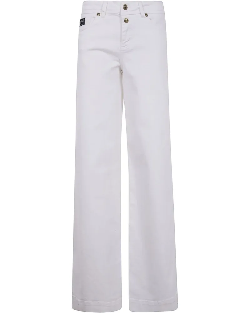 Versace Jeans Jeans mit Logo - Weiß Weiß