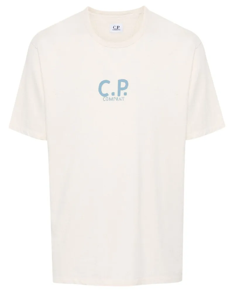 C.P. Company T-Shirt mit Logo-Print - Nude Nude