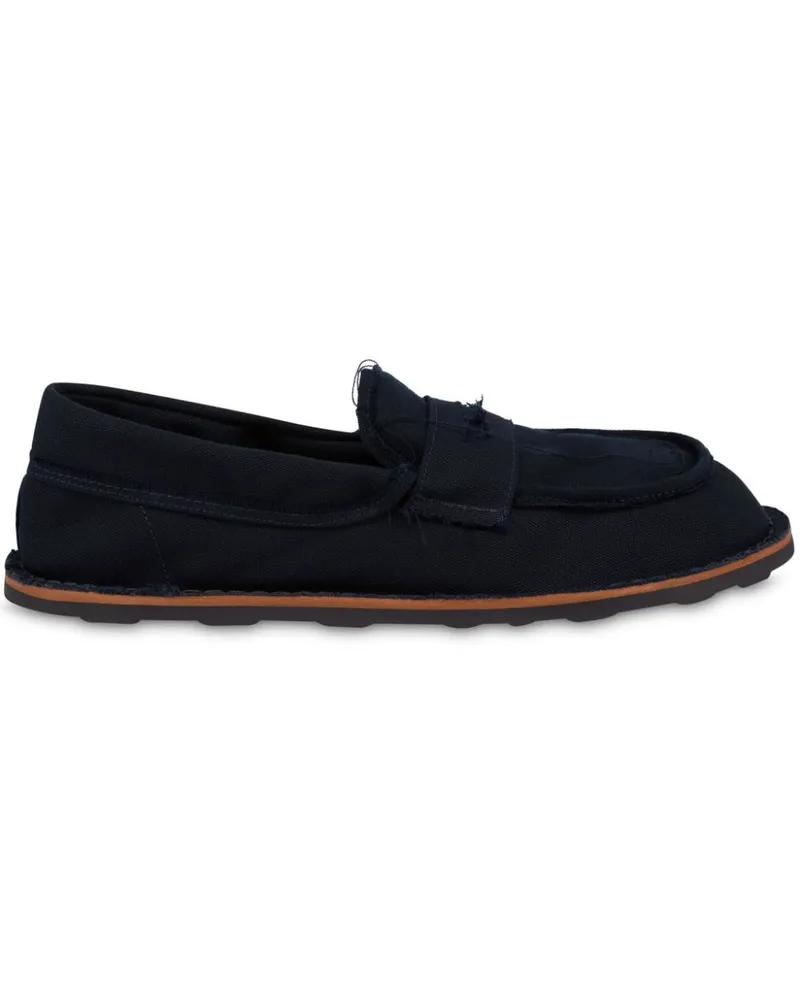 Moschino Loafer aus Baumwolle Blau
