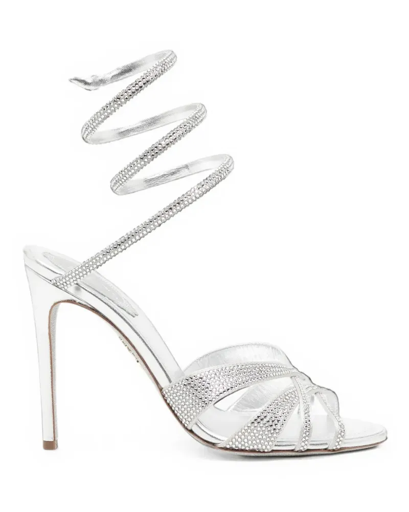 René Caovilla 105mm Cleo sandals - Silber Silber