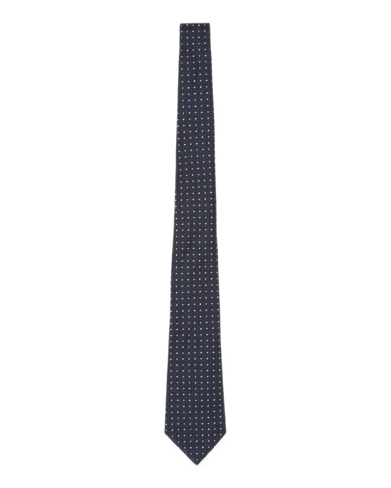 Giorgio Armani Krawatte mit Polka Dots - Blau Blau