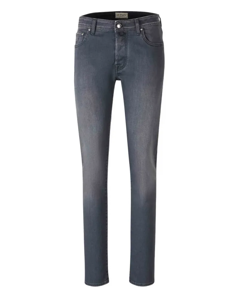Jacob Cohën Jeans mit bestickter Tasche - Grau Grau
