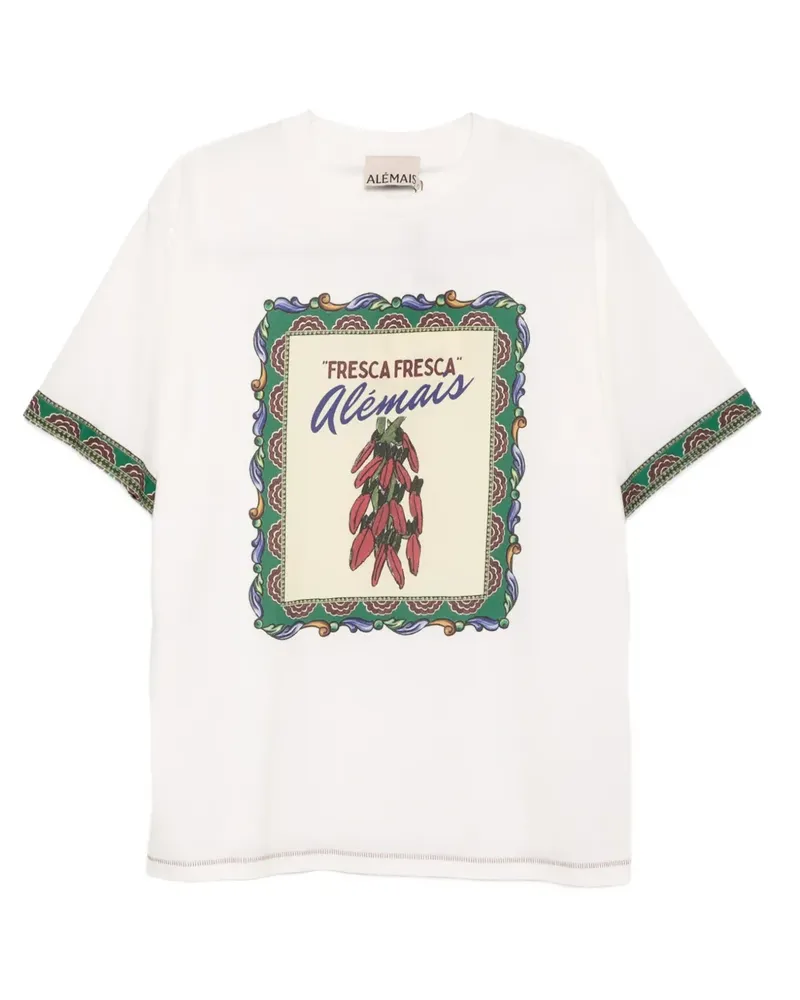 ALEMAIS Katerina Chili T-Shirt - Weiß Weiß