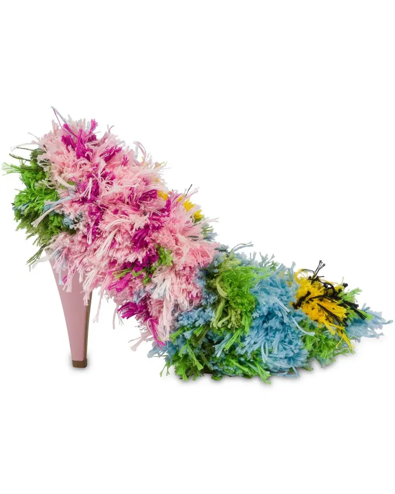 Moschino Shaggy Thread Pumps - Grün Grün