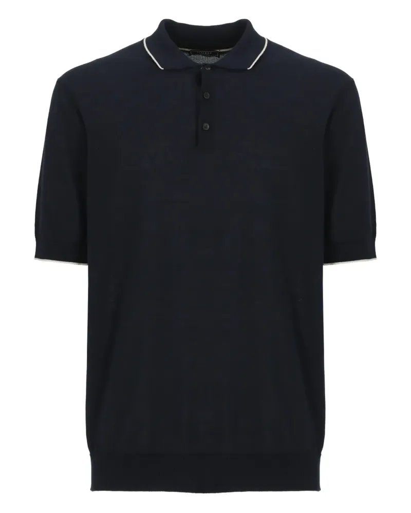 Peserico Poloshirt mit kurzen Ärmeln - Schwarz Schwarz