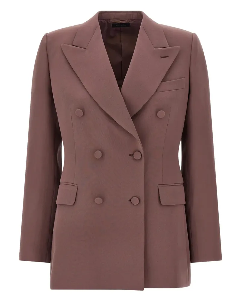 Brioni double-breasted peak-lapels blazer - Rosa Rosa