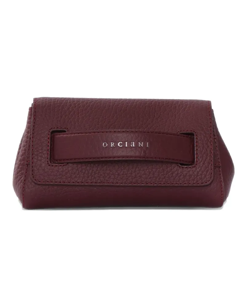 Orciani Clutch mit Kettendetail - Rot Rot