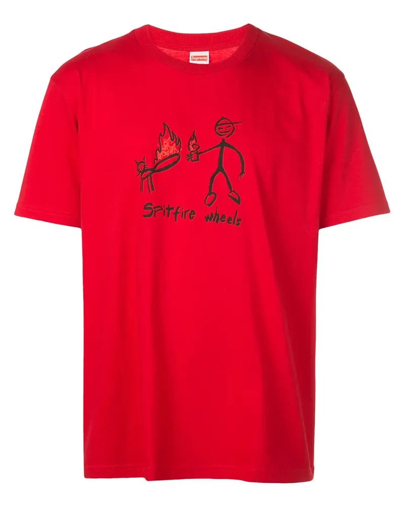 Supreme Being Spitfire Wheels' T-Shirt - Rot Rot