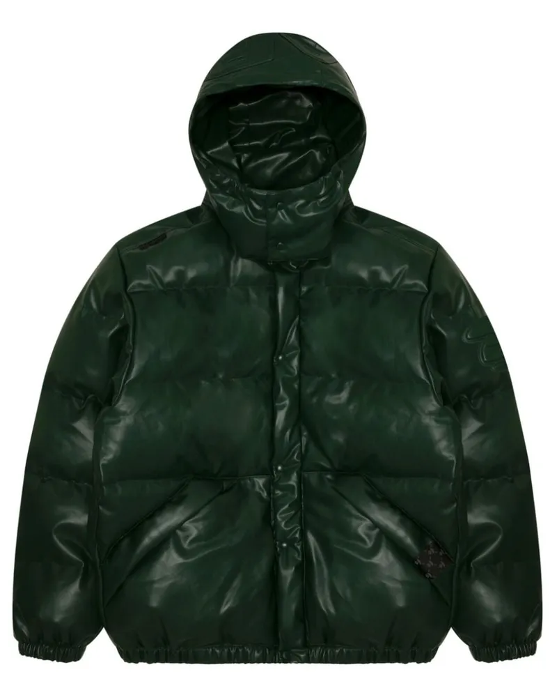 BAPE Gesteppte Daunenjacke Grün