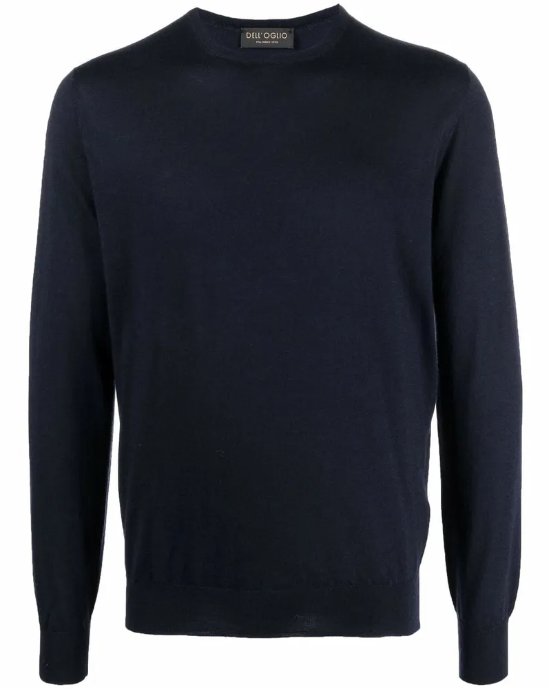 Dell'oglio Pullover mit Rundhalsausschnitt - Blau Blau