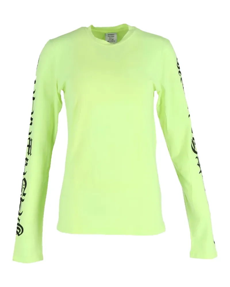 VETEMENTS Klassisches Langarmshirt - Grün Grün
