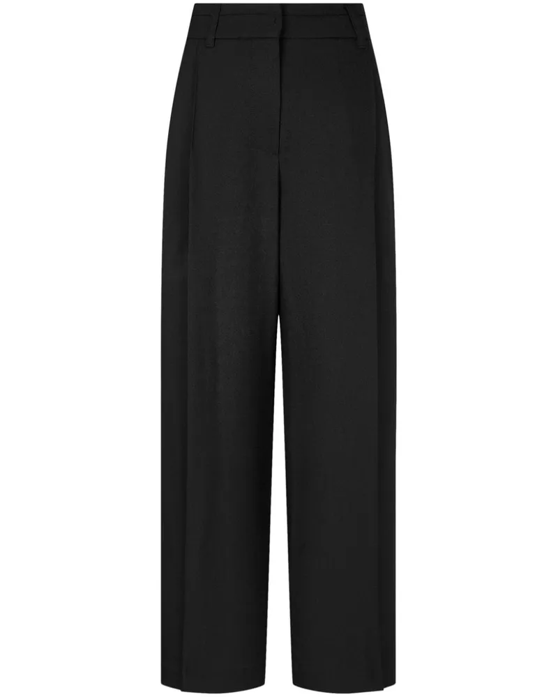 STUDIO TOMBOY Hose mit hohem Bund - Schwarz Schwarz