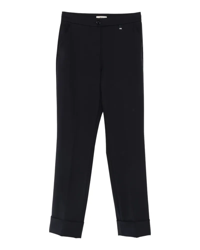 Herno Hose mit umgeschlagenem Saum - Blau Blau