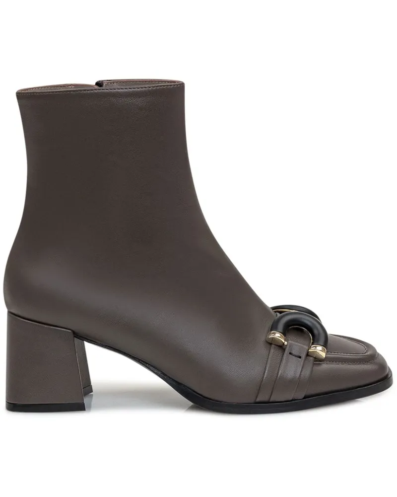 FESTA Milano Stiefeletten mit Zierkette - Grau Grau