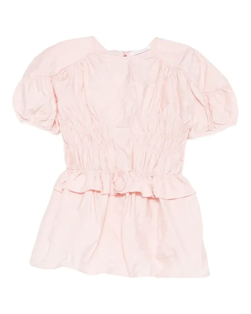 Cecilie Bahnsen Gerüschtes Oberteil mit Puffärmeln - Rosa Rosa