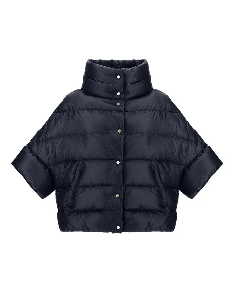 Herno Gestepptes Cape - Blau Blau