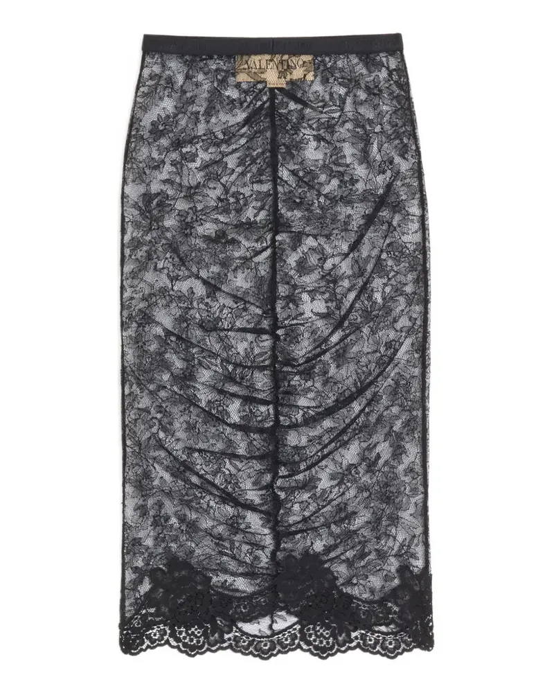 Valentino Garavani stretch lace skirt - Schwarz Schwarz