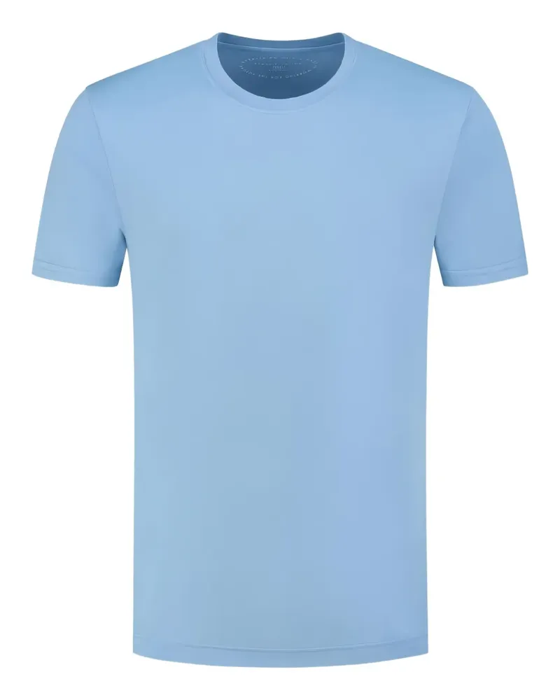 Fedeli T-Shirt mit rundem Ausschnitt - Blau Blau