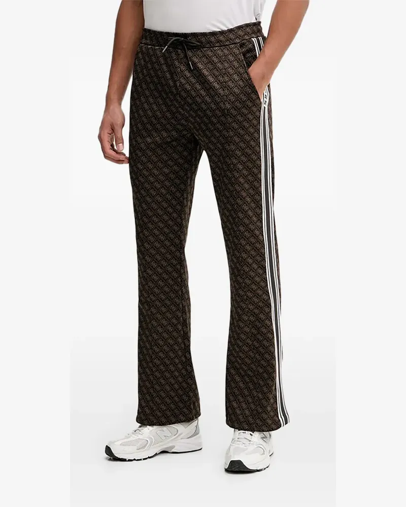 Guess monogram stripe trousers - Braun Braun