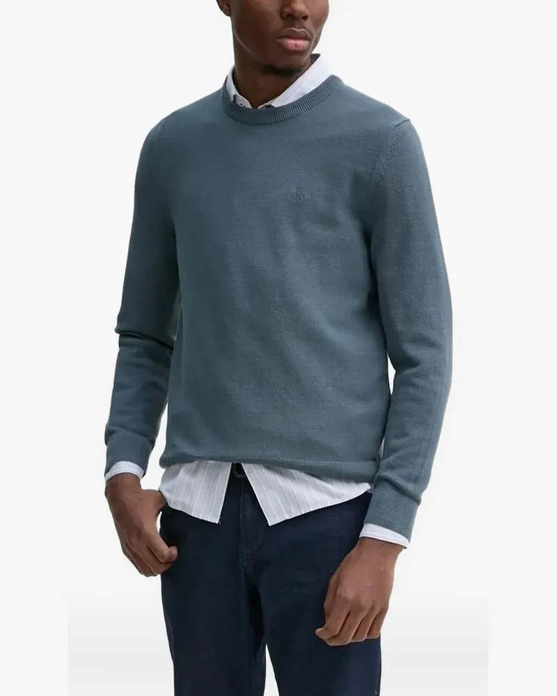 Marc O'Polo Strukturierter Pullover - Blau Blau